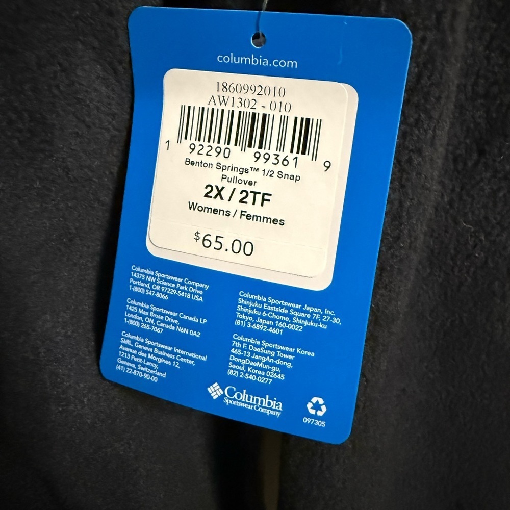 Columbia Sportswear Company Women’s Black Half Snap Fleece Jacket - Picture 4 of 4